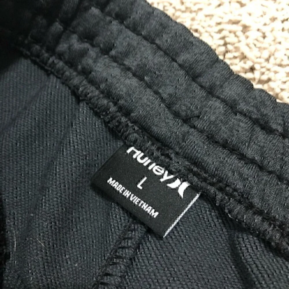 Hurley boys size large dark grey sweatpants